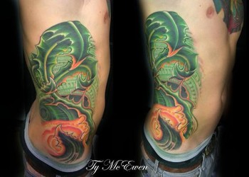 Ty McEwen - Bio-Organic Rib Tattoo